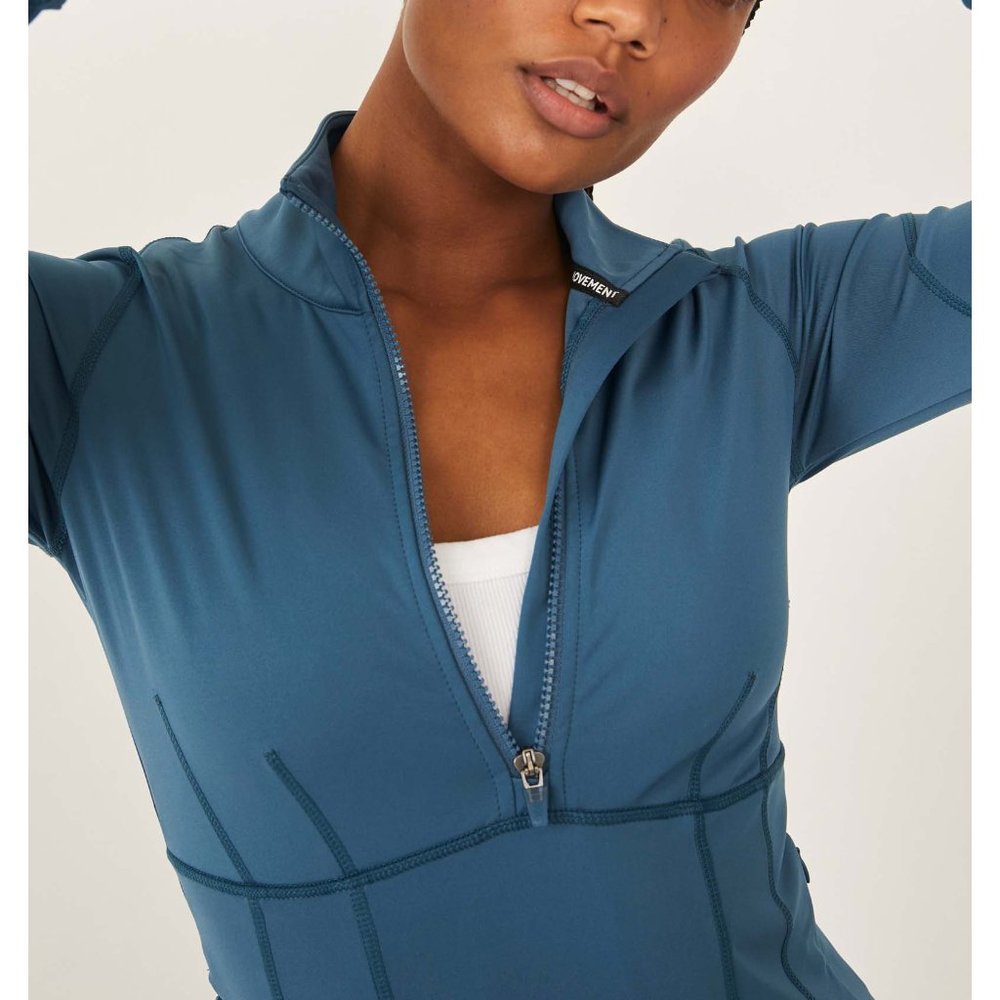 🎉LAST CHANCE🎉 NWT FP Movement Run The Course Half Zip Layer / High Tide - Picture 4 of 8